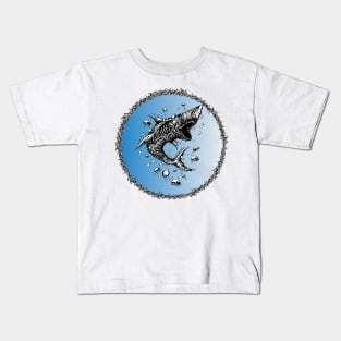 Shark Blue Kids T-Shirt